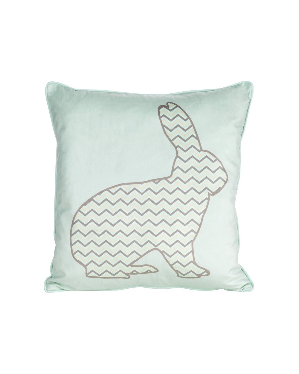 Poszewka wielkanocna 45x45 Wiosna 6 miętowa/beżowa Eurofirany