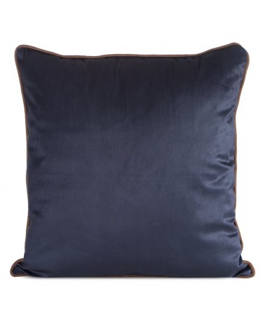 Poszewka velvet 45x45 Fiora 2 granatowa/beżowa Eurofirany