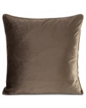 Poszewka velvet 45x45 Gaja 2 ciemnobrązowa Eurofirany