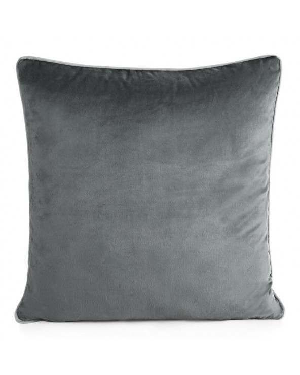 Poszewka velvet 60x60 Gaja 2 grafitowa Eurofirany