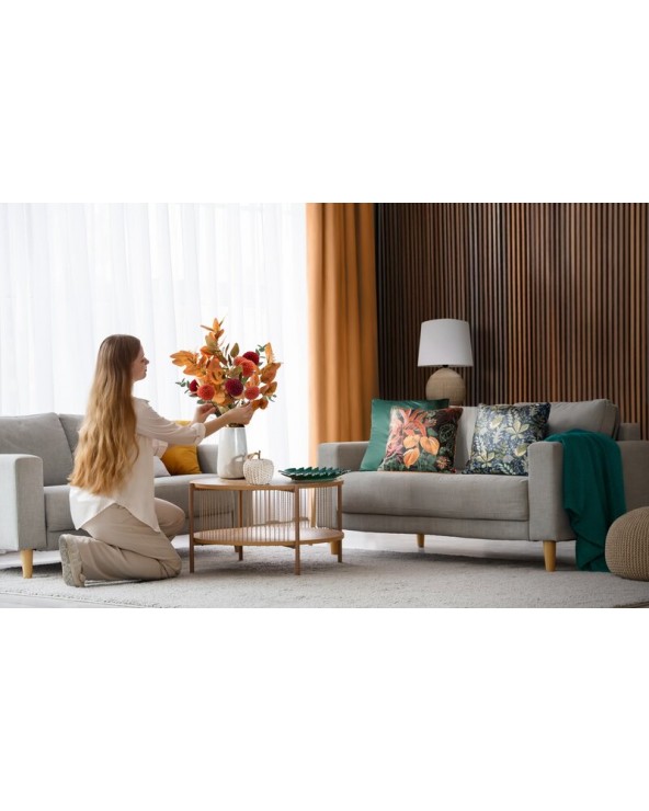 Poszewka velvet 45x45 Gaja 2 jasnomiętowa Eurofirany