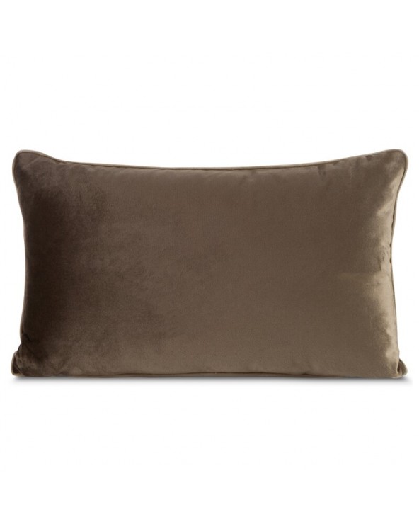 Poduszka dekoracyjna velvet 30x50 Gaja 3 ciemnobrązowa Eurofirany