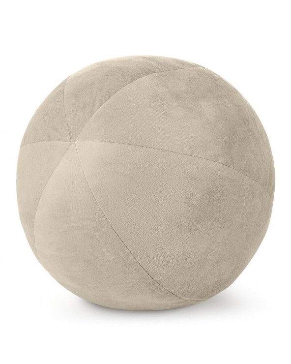 Poduszka velvet kula 24cm Gaja 4 jasnobeżowa Eurofirany