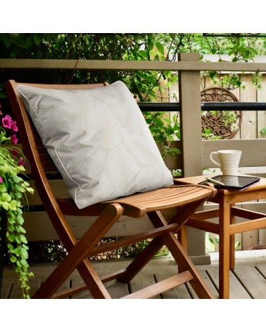 Poszewka ogrodowa 45x45 Garden 11A biała/beżowa Eurofirany