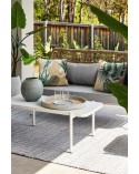 Poszewka ogrodowa 45x45 Garden 13A kremowa/zielona Eurofirany
