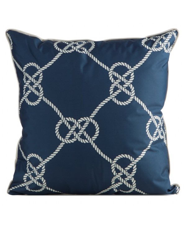 Poszewka ogrodowa 45x45 Garden 15A granatowa/biała Eurofirany