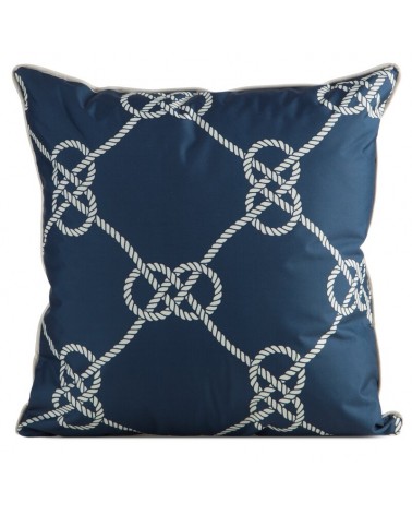 Poszewka ogrodowa 45x45 Garden 15A granatowa/biała Eurofirany