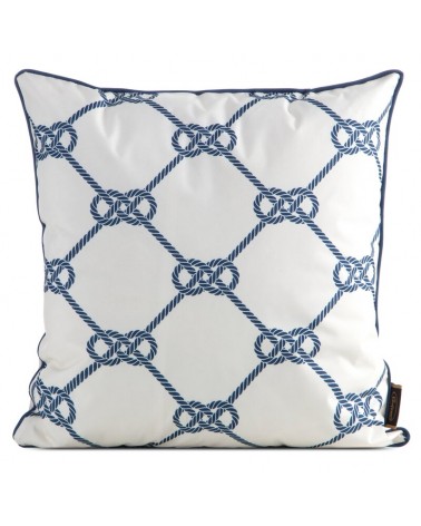 Poszewka ogrodowa 45x45 Garden 17A biała/granatowa Eurofirany