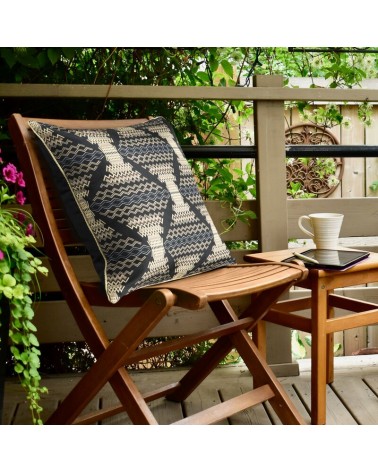 Poszewka ogrodowa 45x45 Garden 18A czarna/beżowa Eurofirany