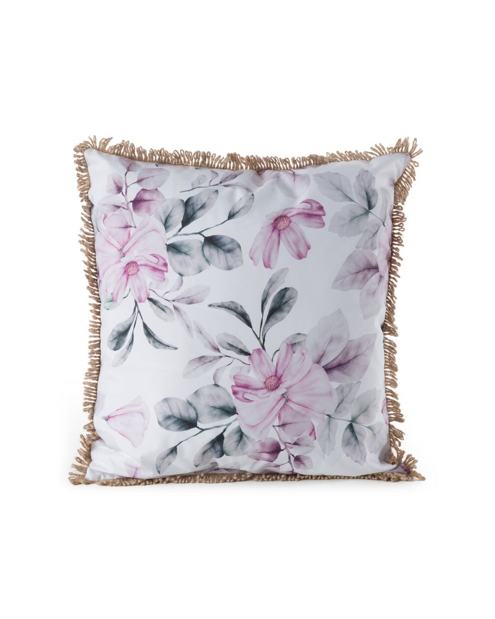 Poszewka ogrodowa 45x45 Garden 30B biała/różowa Eurofirany