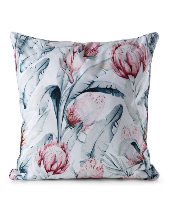 Poszewka ogrodowa 45x45 Garden 32A biała/niebieska Eurofirany