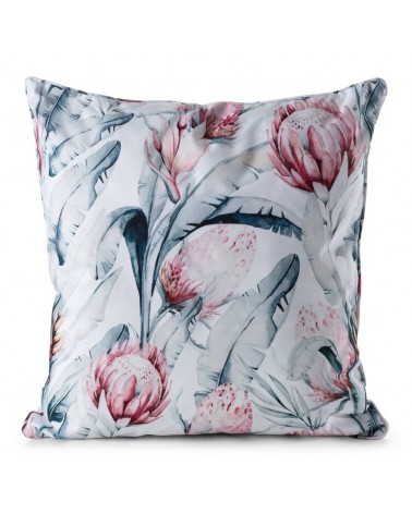 Poszewka ogrodowa 45x45 Garden 32A biała/niebieska Eurofirany