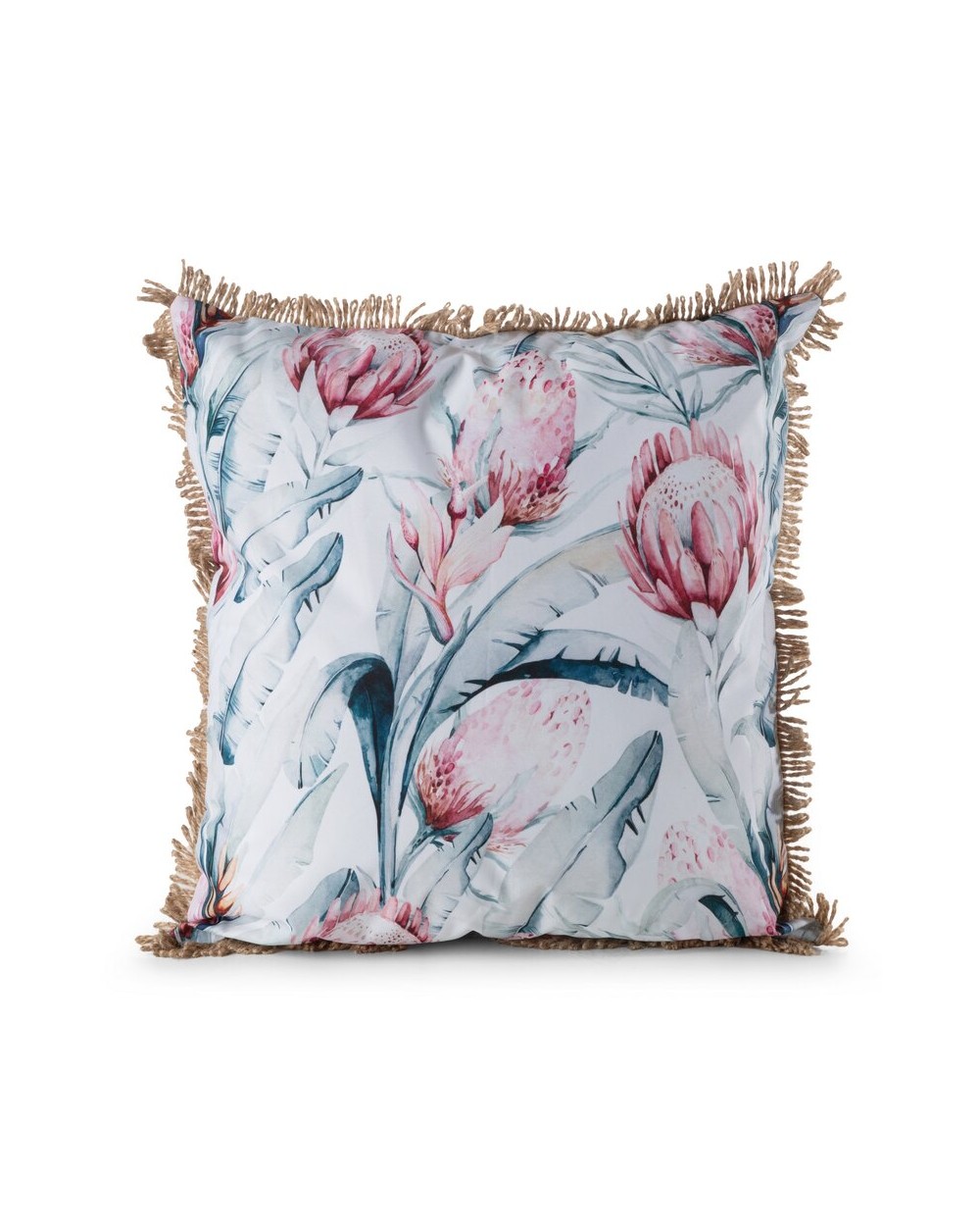 Poszewka ogrodowa 45x45 Garden 32B biała/niebieska Eurofirany