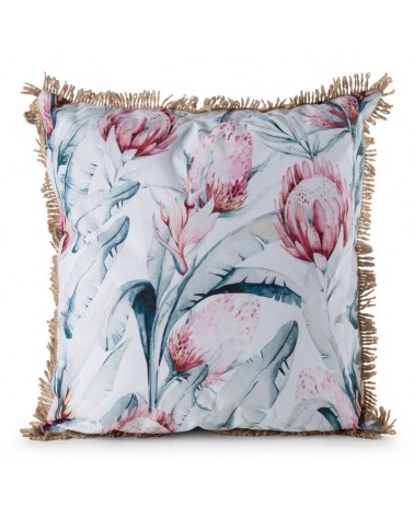 Poszewka ogrodowa 45x45 Garden 32B biała/niebieska Eurofirany