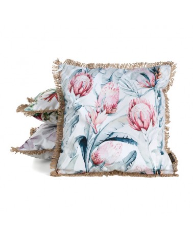 Poszewka ogrodowa 45x45 Garden 32B biała/niebieska Eurofirany