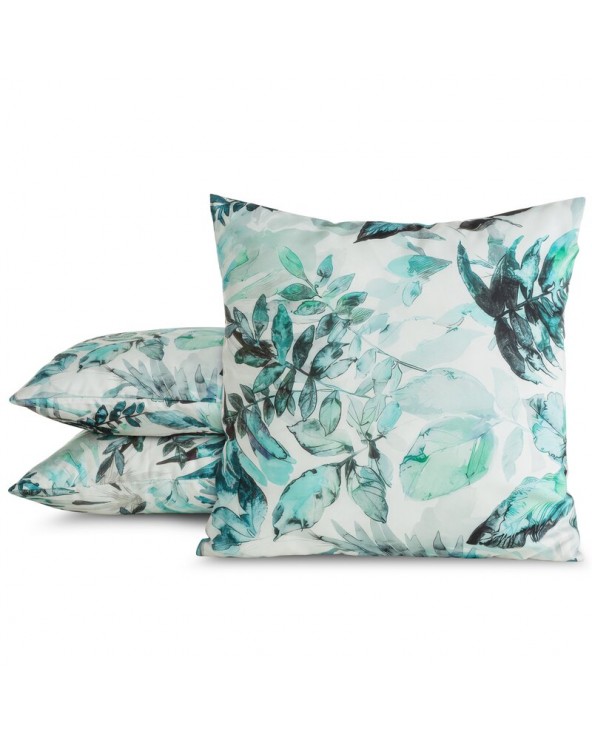 Poszewka ogrodowa 45x45 Garden 2 biała/zielona Eurofirany