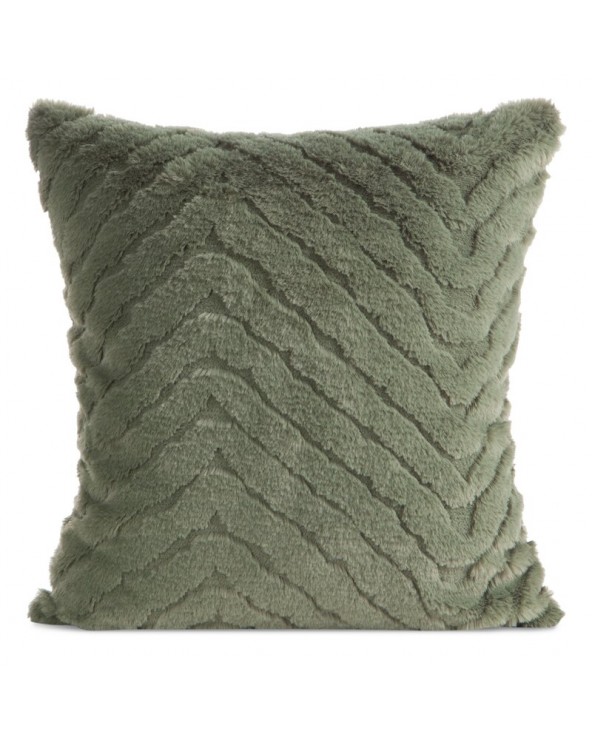 Poszewka futrzana 45x45 Kate oliwkowa Eurofirany