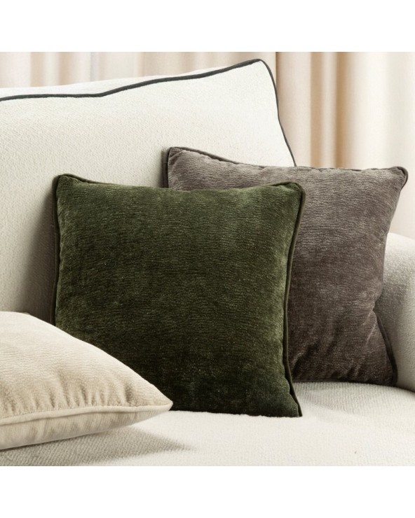 Poszewka szenil 45x45 Klara oliwkowa Eurofirany