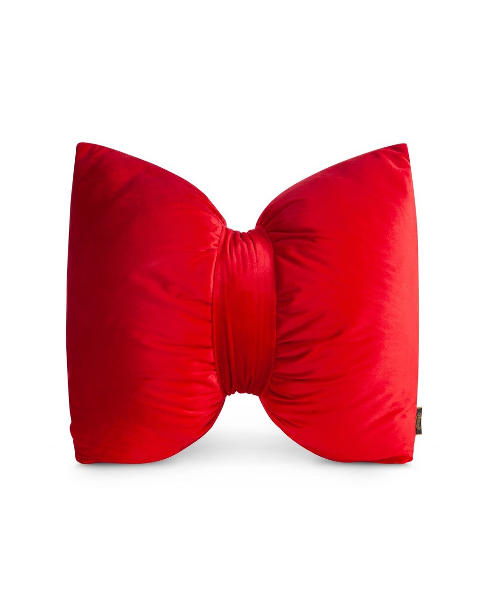 Poduszka dekoracyjna velvet 45x55 Kokarda czarna Eurofirany