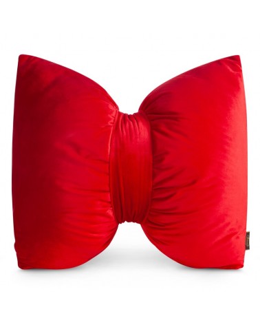 Poduszka dekoracyjna velvet 45x55 Kokarda czarna Eurofirany