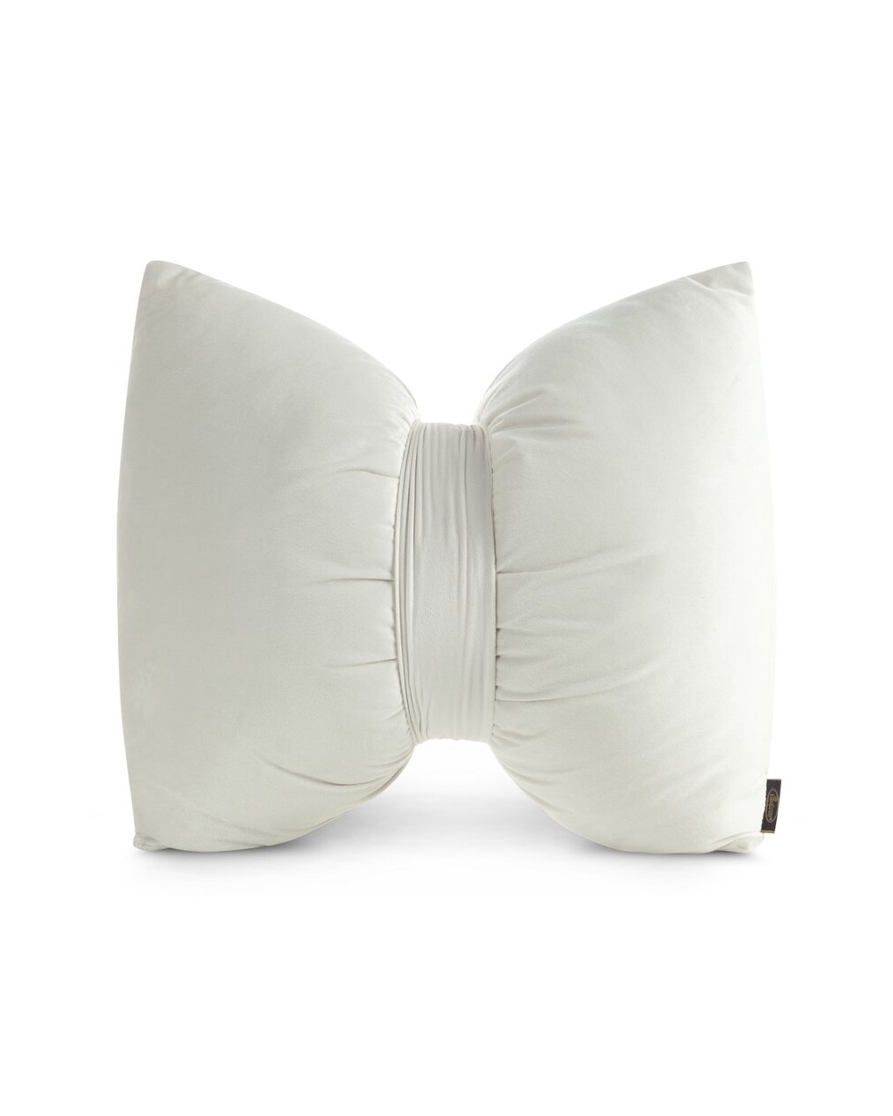 Poduszka dekoracyjna velvet 45x55 Kokarda kremowa Eurofirany