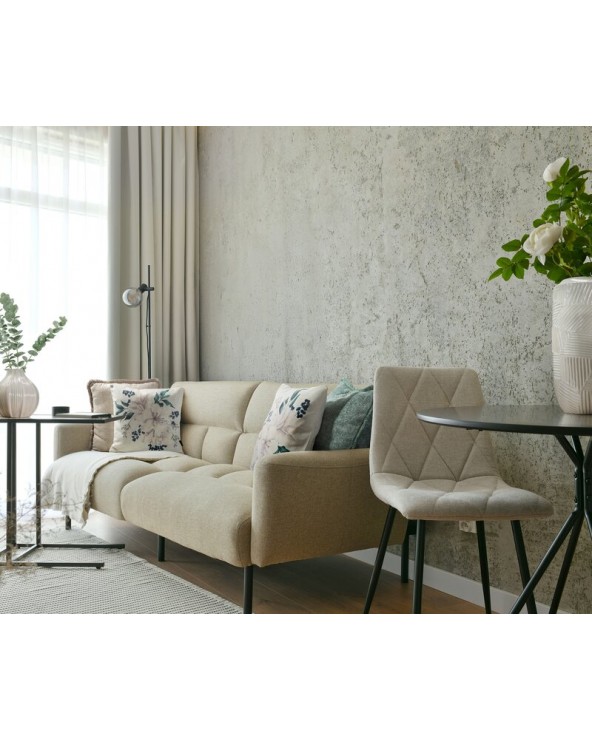 Poszewka płócienna 45x45 Len 52 beżowa/zielona Eurofirany