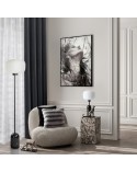 Poszewka futrzana 45x45 Lucy stalowa Eurofirany