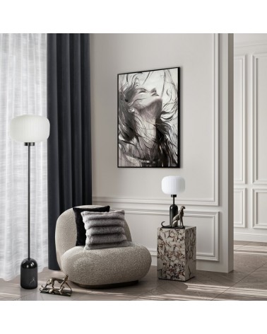 Poszewka futrzana 45x45 Lucy stalowa Eurofirany