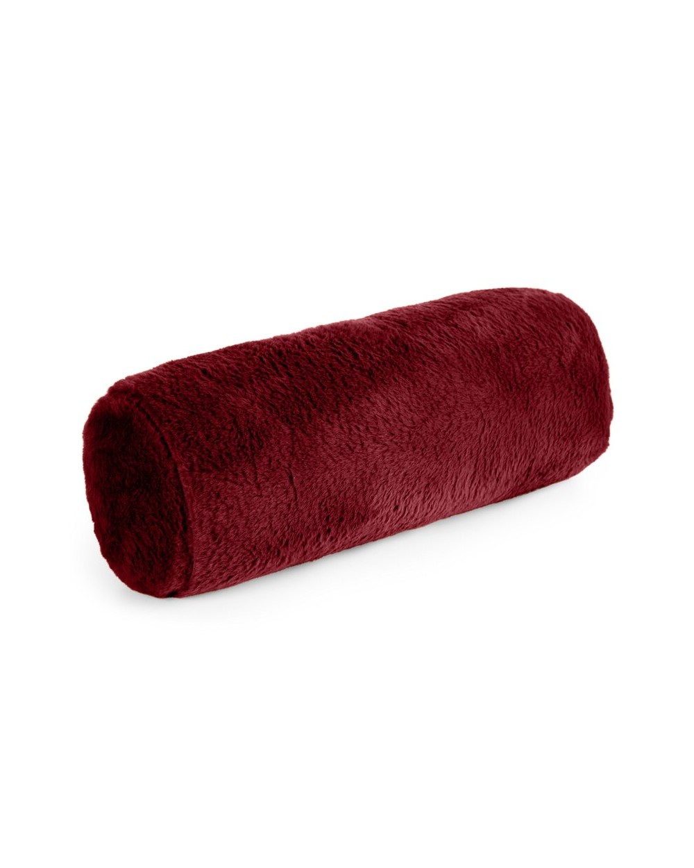 Wałek dekoracyjny futrzany 45x15 Nina bordowy Eurofirany