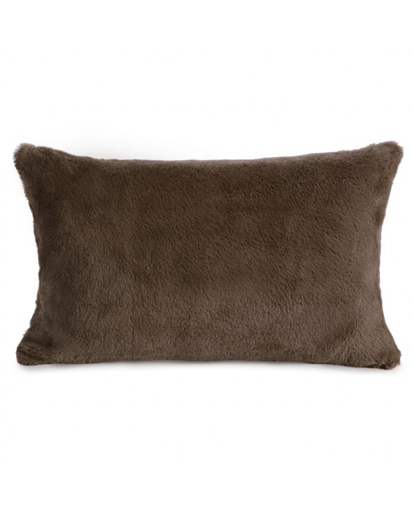 Poszewka futrzana 30x50 Nina ciemnobrązowa Eurofirany