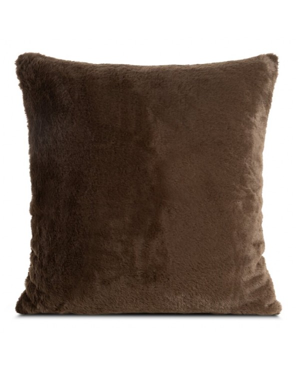 Poszewka futrzana 60x60 Nina ciemnobrązowa Eurofirany