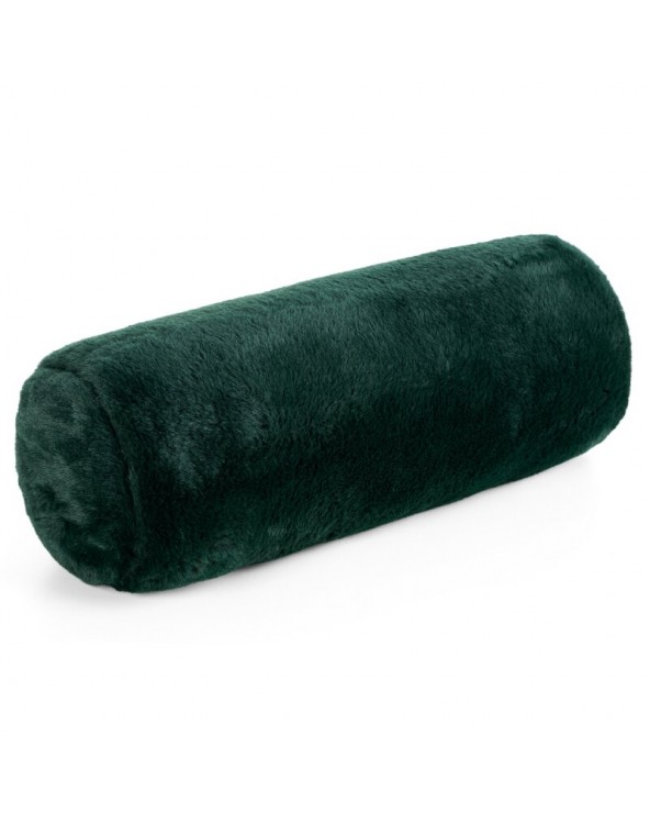 Wałek dekoracyjny futrzany 45x15 Nina ciemnozielony Eurofirany