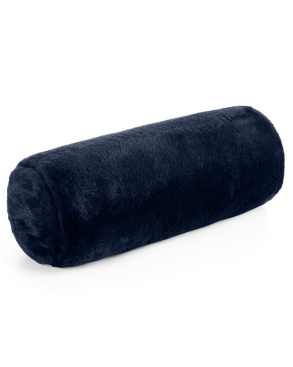 Wałek dekoracyjny futrzany 45x15 Nina granatowy Eurofirany