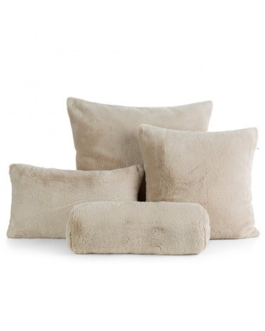 Wałek dekoracyjny futrzany 45x15 Nina jasnobeżowy Eurofirany