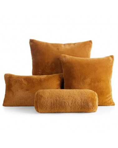 Wałek dekoracyjny futrzany 45x15 Nina miodowy Eurofirany