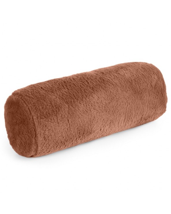 Wałek dekoracyjny futrzany 45x15 Nina mocha Eurofirany