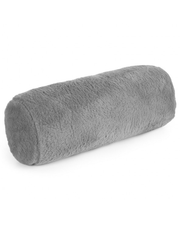 Wałek dekoracyjny futrzany 45x15 Nina srebrny Eurofirany