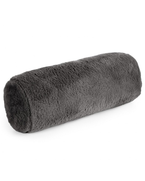 Wałek dekoracyjny futrzany 45x15 Nina stalowy Eurofirany