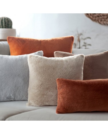 Poszewka futrzana 60x60 Nina stalowa Eurofirany