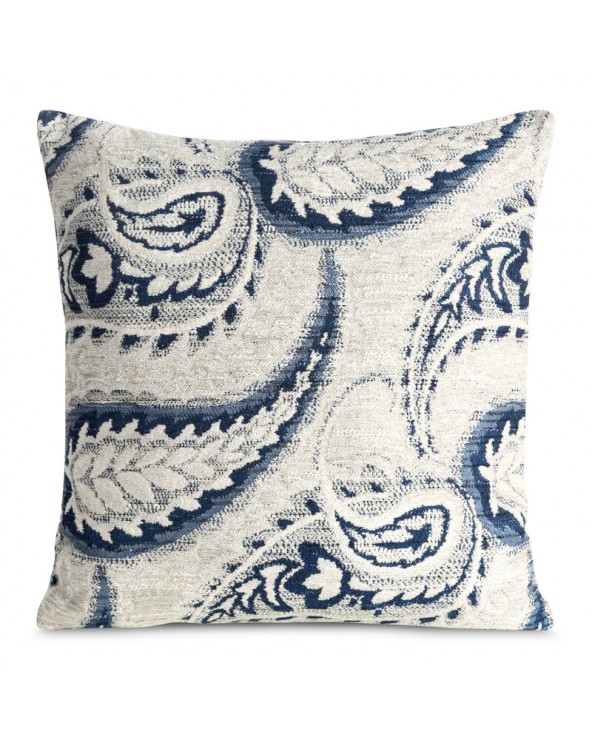 Poszewka haftowana 43x43 Sabrina kremowa/granatowa Eurofirany