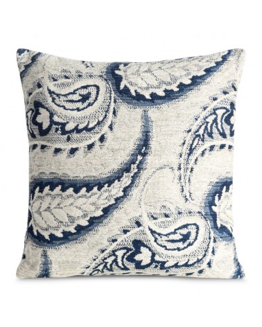 Poszewka haftowana 43x43 Sabrina kremowa/granatowa Eurofirany
