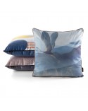 Poszewka velvet 45x45 Velvet 160 biała/niebieska Eurofirany