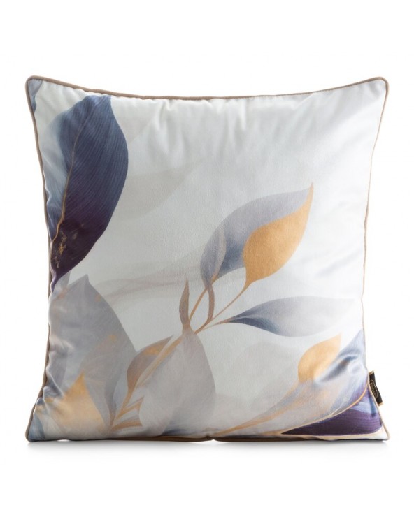Poszewka velvet 45x45 Velvet 173 biała/złota Eurofirany