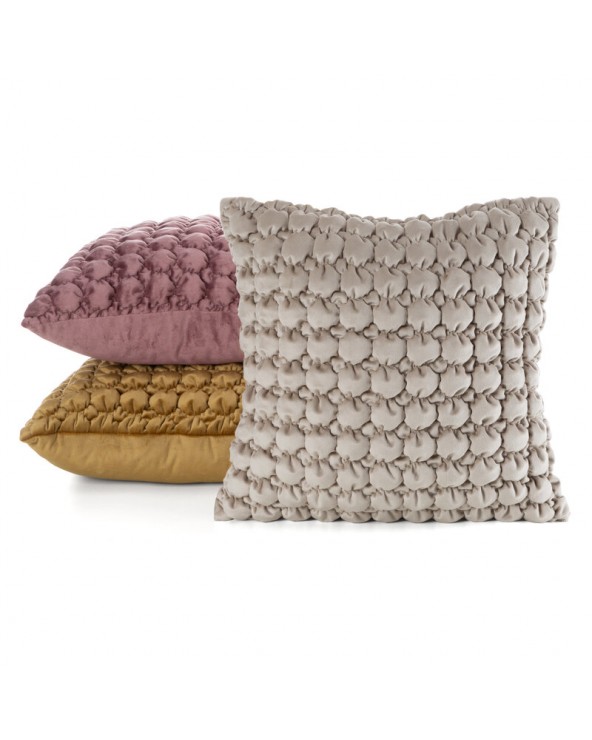 Poszewka velvet 45x45 Velvet 193A beżowa Eurofirany