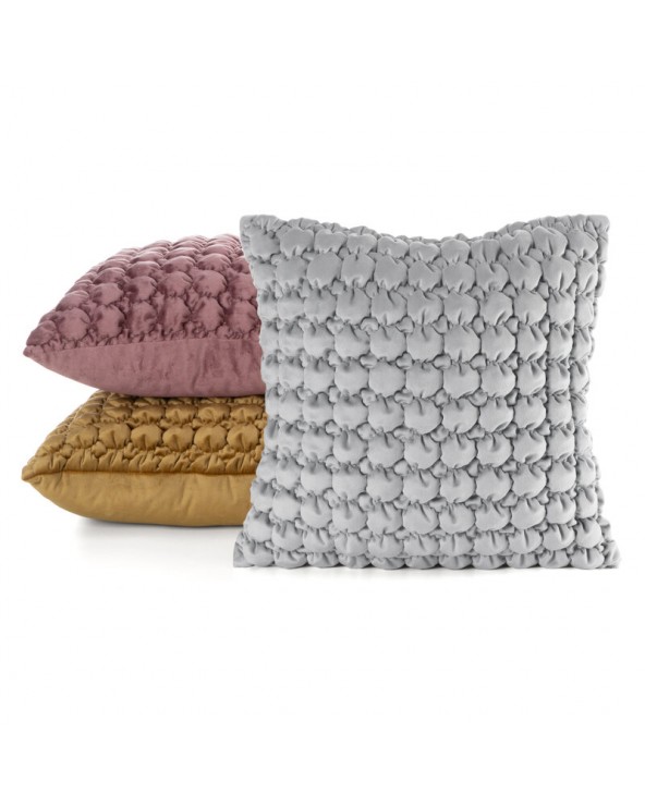 Poszewka velvet 45x45 Velvet 193B srebrna Eurofirany