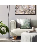 Poszewka velvet 45x45 Velvet 194 zielona/srebrna Eurofirany