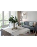 Poszewka velvet 45x45 Velvet 194 zielona/srebrna Eurofirany