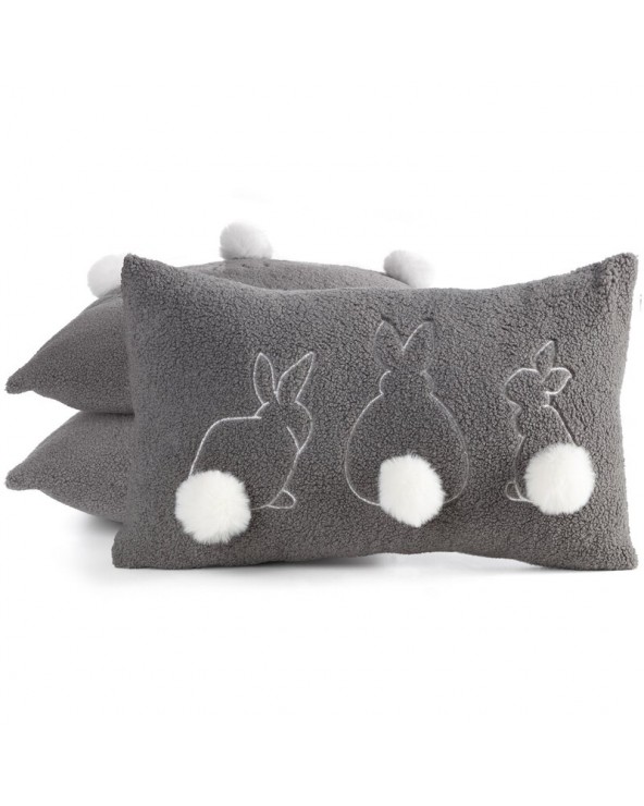 Poszewka wielkanocna 30x50 Wiosna 37 stalowa/biała Eurofirany