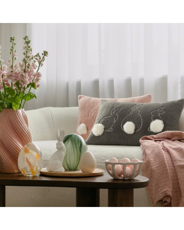 Poszewka wielkanocna 30x50 Wiosna 37 stalowa/biała Eurofirany