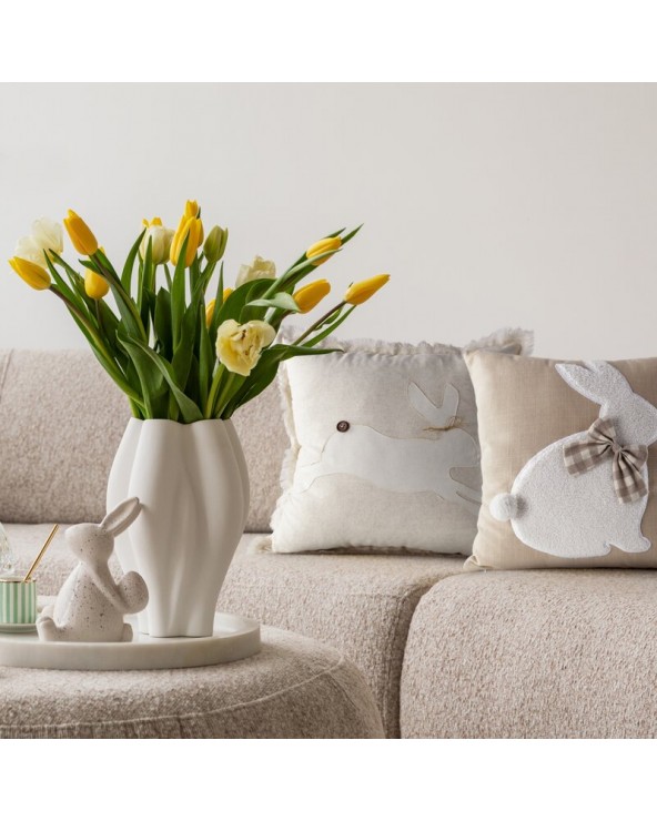 Poszewka wielkanocna 45x45 Wiosna 56 beżowa/kremowa Eurofirany